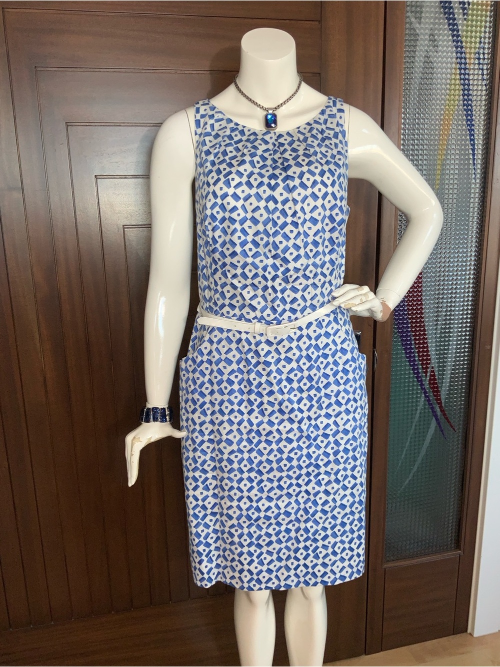CHAPS Summer Shift Dress, Sz 14